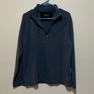 Banana Republic Blue Quarter-Zip Sweater